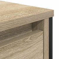 Produktbild för Tvättställsskåp med lådor sonoma-ek 90x34,5x60 cm