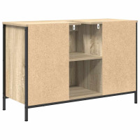 Produktbild för Tvättställsskåp med lådor sonoma-ek 90x34,5x60 cm