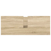 Produktbild för Tvättställsskåp med lådor sonoma-ek 90x34,5x60 cm