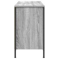 Produktbild för Tvättställsskåp med lådor grå sonoma 90x34,5x60 cm