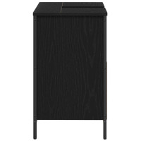 Produktbild för Tvättställsskåp för badrum svart 60x34,5x60 cm