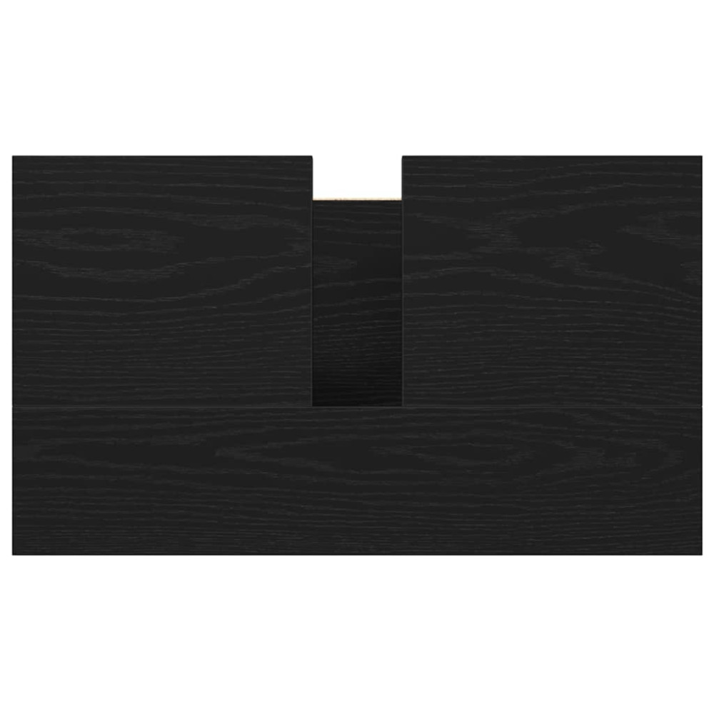 Produktbild för Tvättställsskåp för badrum svart 60x34,5x60 cm