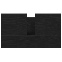 Produktbild för Tvättställsskåp för badrum svart 60x34,5x60 cm