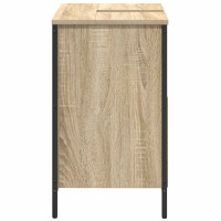 Produktbild för Tvättställsskåp för badrum sonoma-ek 60x34,5x60 cm