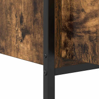 Produktbild för Tvättställsskåp för badrum rökfärgad ek 60x34,5x60 cm
