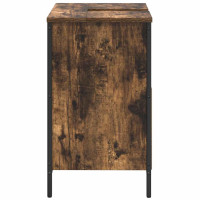 Produktbild för Tvättställsskåp för badrum rökfärgad ek 60x34,5x60 cm