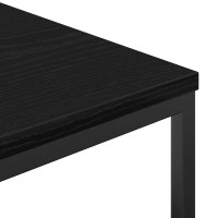 Produktbild för Badrumsskåp med hyllor svart ek 36x35x95 cm