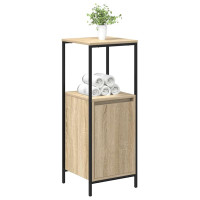 Produktbild för Badrumsskåp med hyllor sonoma-ek 36x35x95 cm