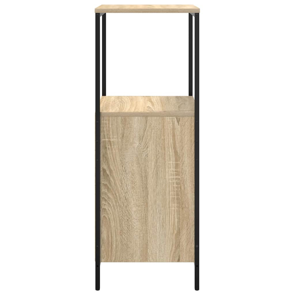 Produktbild för Badrumsskåp med hyllor sonoma-ek 36x35x95 cm