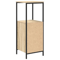 Produktbild för Badrumsskåp med hyllor sonoma-ek 36x35x95 cm