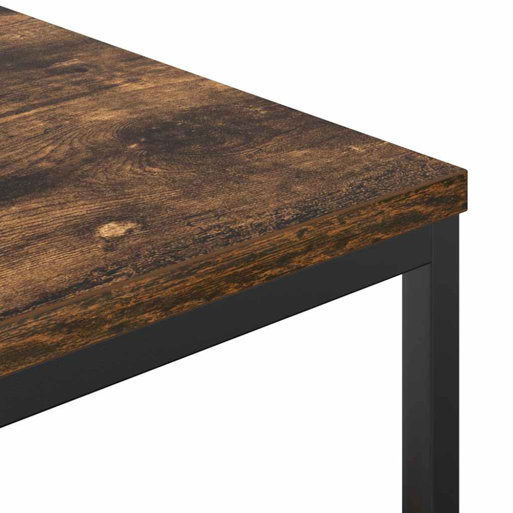 Produktbild för Badrumsskåp med hyllor rökfärgad ek 36x35x95 cm