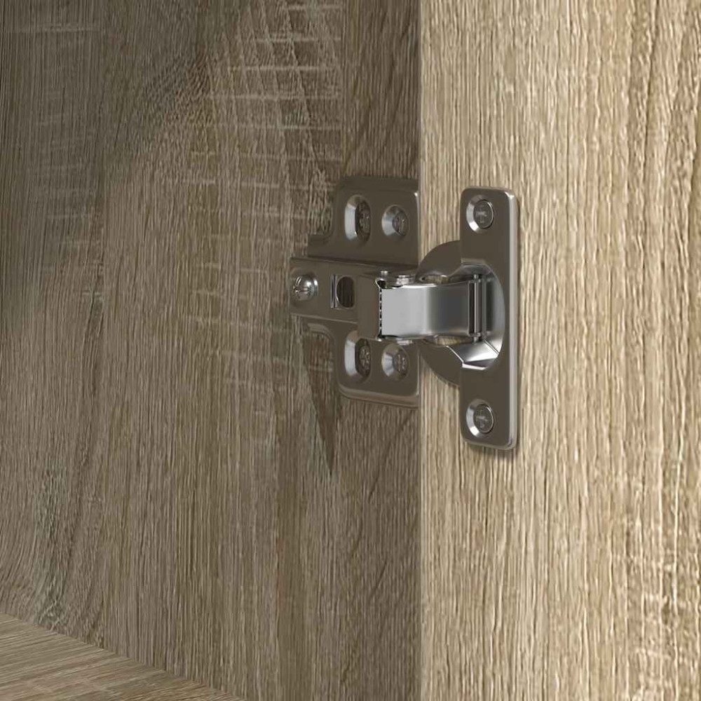Produktbild för Badrumsskåp med hyllor sonoma-ek 76,5x35x95 cm