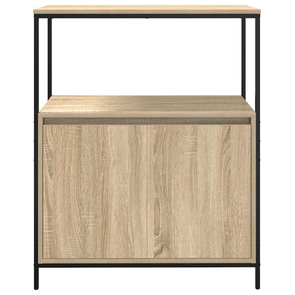 Produktbild för Badrumsskåp med hyllor sonoma-ek 76,5x35x95 cm