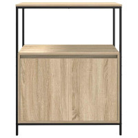 Produktbild för Badrumsskåp med hyllor sonoma-ek 76,5x35x95 cm