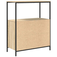 Produktbild för Badrumsskåp med hyllor sonoma-ek 76,5x35x95 cm
