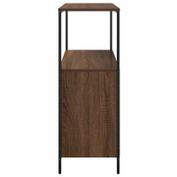 Produktbild för Badrumsskåp med hyllor brun ek 76,5x35x95 cm