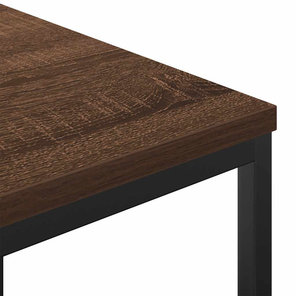 Produktbild för Badrumsskåp med hyllor brun ek 76,5x35x95 cm