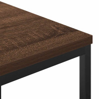 Produktbild för Badrumsskåp med hyllor brun ek 76,5x35x95 cm