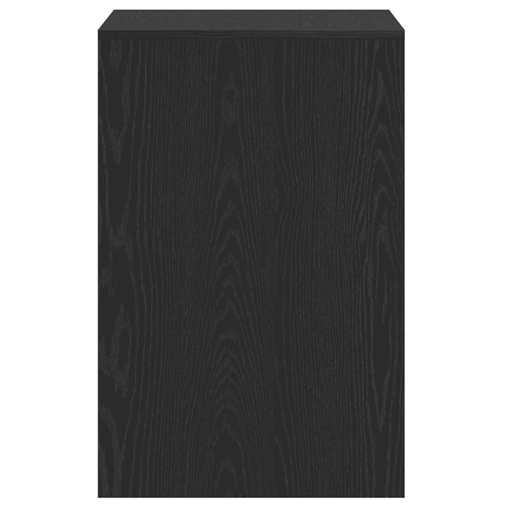 Produktbild för Skrivbord svart ek 101x50x76,5 cm konstruerat trä