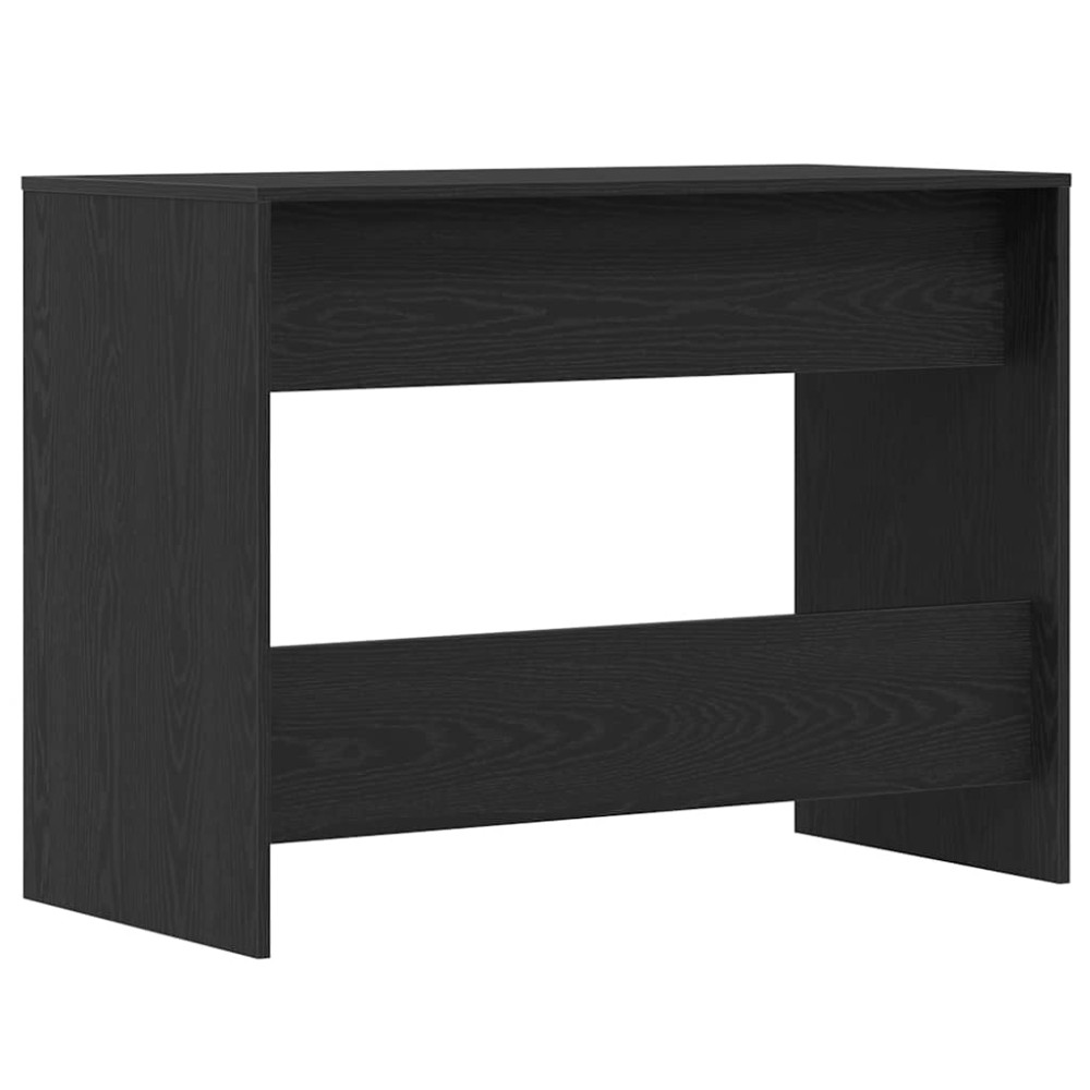 Produktbild för Skrivbord svart ek 101x50x76,5 cm konstruerat trä