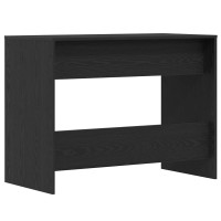 Produktbild för Skrivbord svart ek 101x50x76,5 cm konstruerat trä