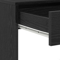 Produktbild för Skrivbord svart ek 101x50x76,5 cm konstruerat trä