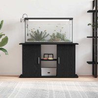 Produktbild för Akvariestativ svart ek 101x41x58 cm konstruerat trä