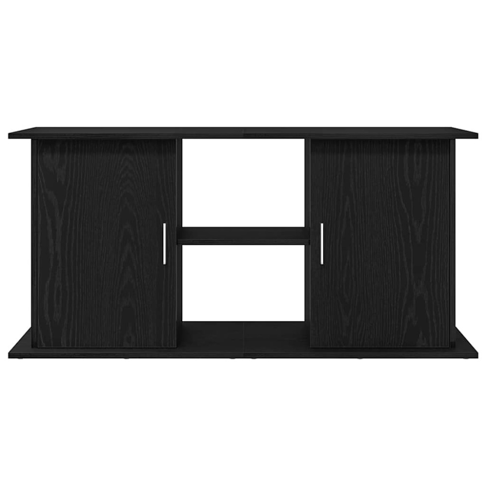 Produktbild för Akvariebänk svart ek 121x41x58 cm konstruerat trä