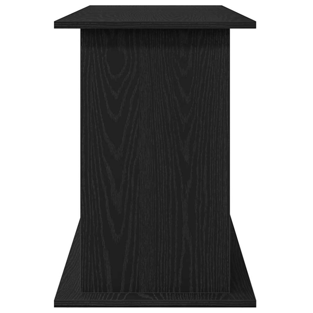 Produktbild för Akvariebänk svart ek 121x41x58 cm konstruerat trä