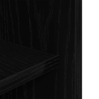 Produktbild för Akvariebänk svart ek 60,5x36x72,5 cm konstruerat trä