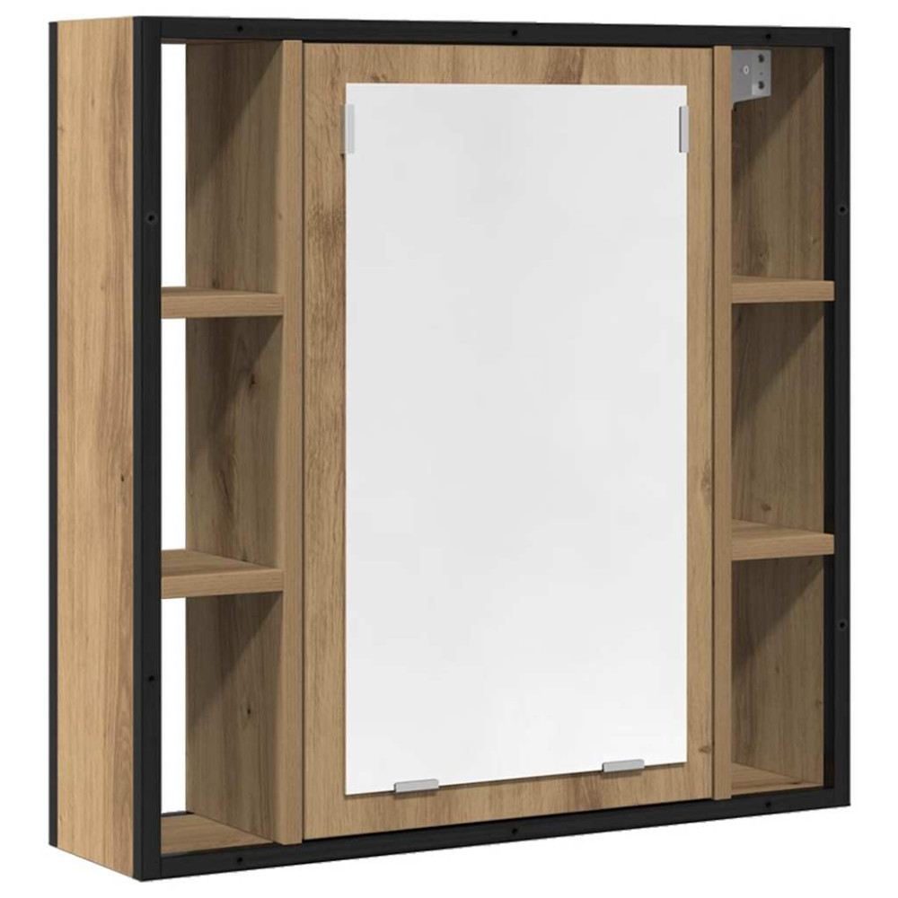 Produktbild för Spegelskåp för badrum artisan ek 60x16x60 cm konstruerat trä