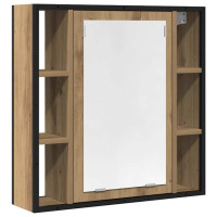 Produktbild för Spegelskåp för badrum artisan ek 60x16x60 cm konstruerat trä