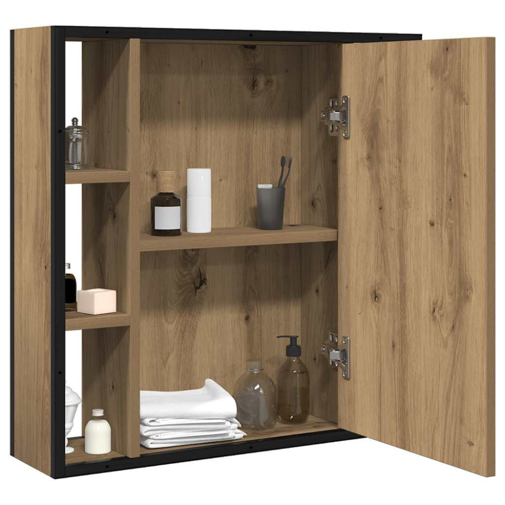 Produktbild för Spegelskåp för badrum artisan ek 60x16x60 cm konstruerat trä