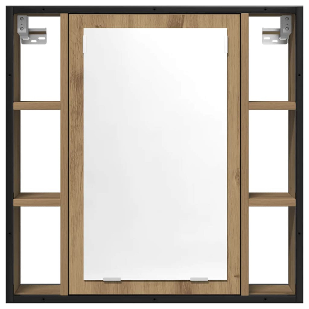 Produktbild för Spegelskåp för badrum artisan ek 60x16x60 cm konstruerat trä