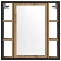 Produktbild för Spegelskåp för badrum artisan ek 60x16x60 cm konstruerat trä