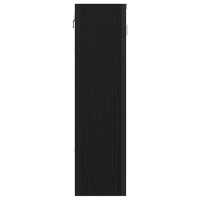 Produktbild för Badrumsspegelskåp svart ek 60x16x60 cm konstruerat trä