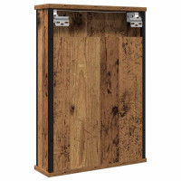 Produktbild för Spegelskåp för badrum åldrat trä 42x12x60 cm konstruerat trä