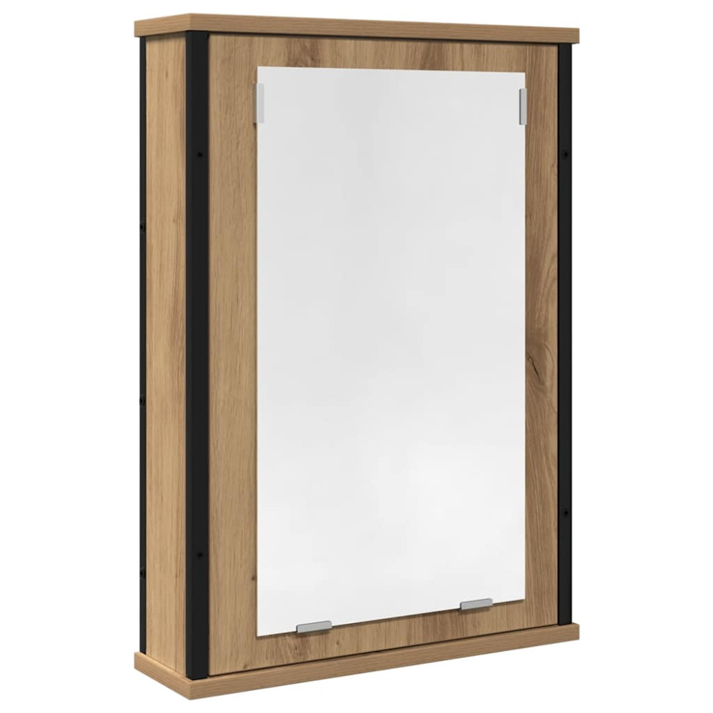 Produktbild för Spegelskåp för badrum artisan ek 42x12x60 cm konstruerat trä