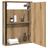 Produktbild för Spegelskåp för badrum artisan ek 42x12x60 cm konstruerat trä