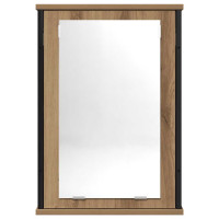 Produktbild för Spegelskåp för badrum artisan ek 42x12x60 cm konstruerat trä