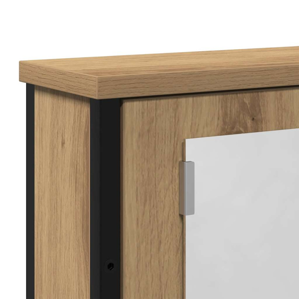 Produktbild för Spegelskåp för badrum artisan ek 42x12x60 cm konstruerat trä