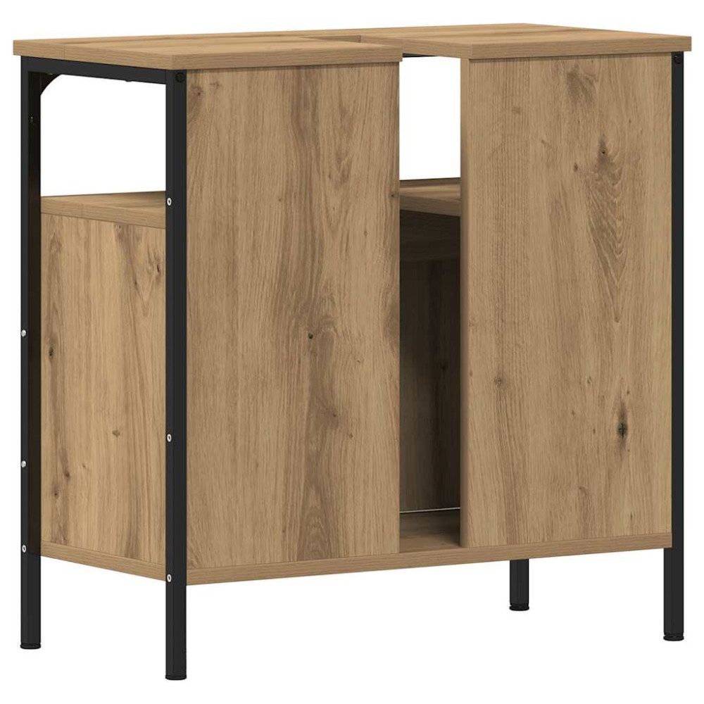 Produktbild för Tvättställsskåp artisan ek 60x30x60 cm konstruerat trä