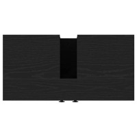 Produktbild för Tvättställsskåp svart ek 60x30x60 cm konstruerat trä
