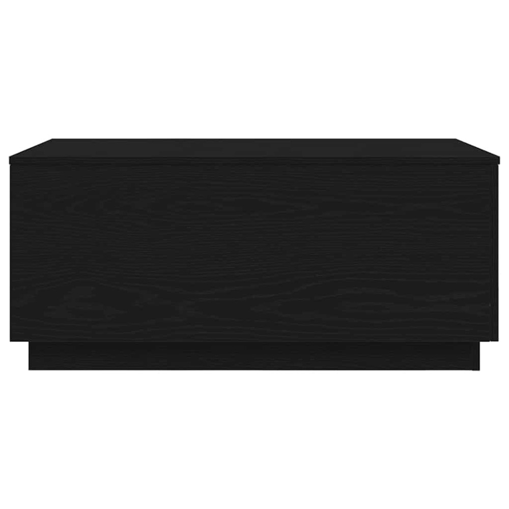 Produktbild för Soffbord med LED svart ek 90x50x40 cm