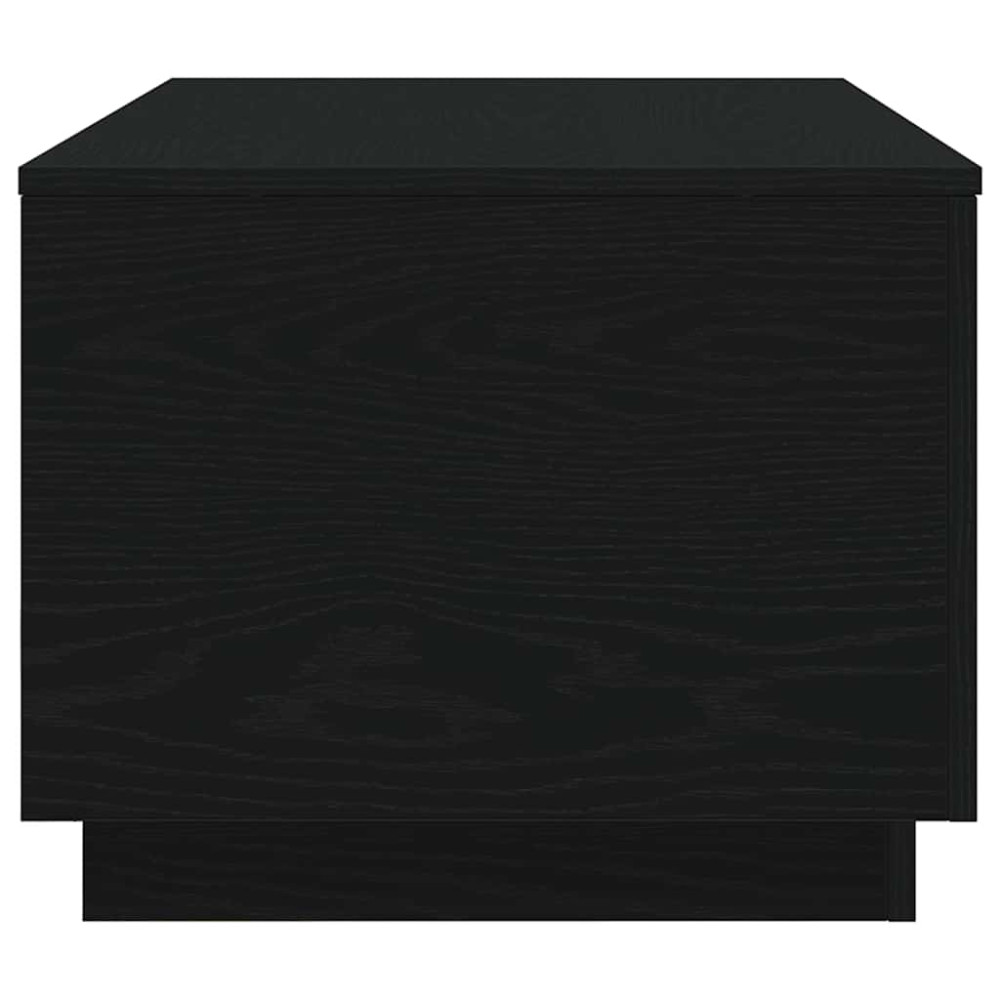 Produktbild för Soffbord med LED svart ek 90x50x40 cm