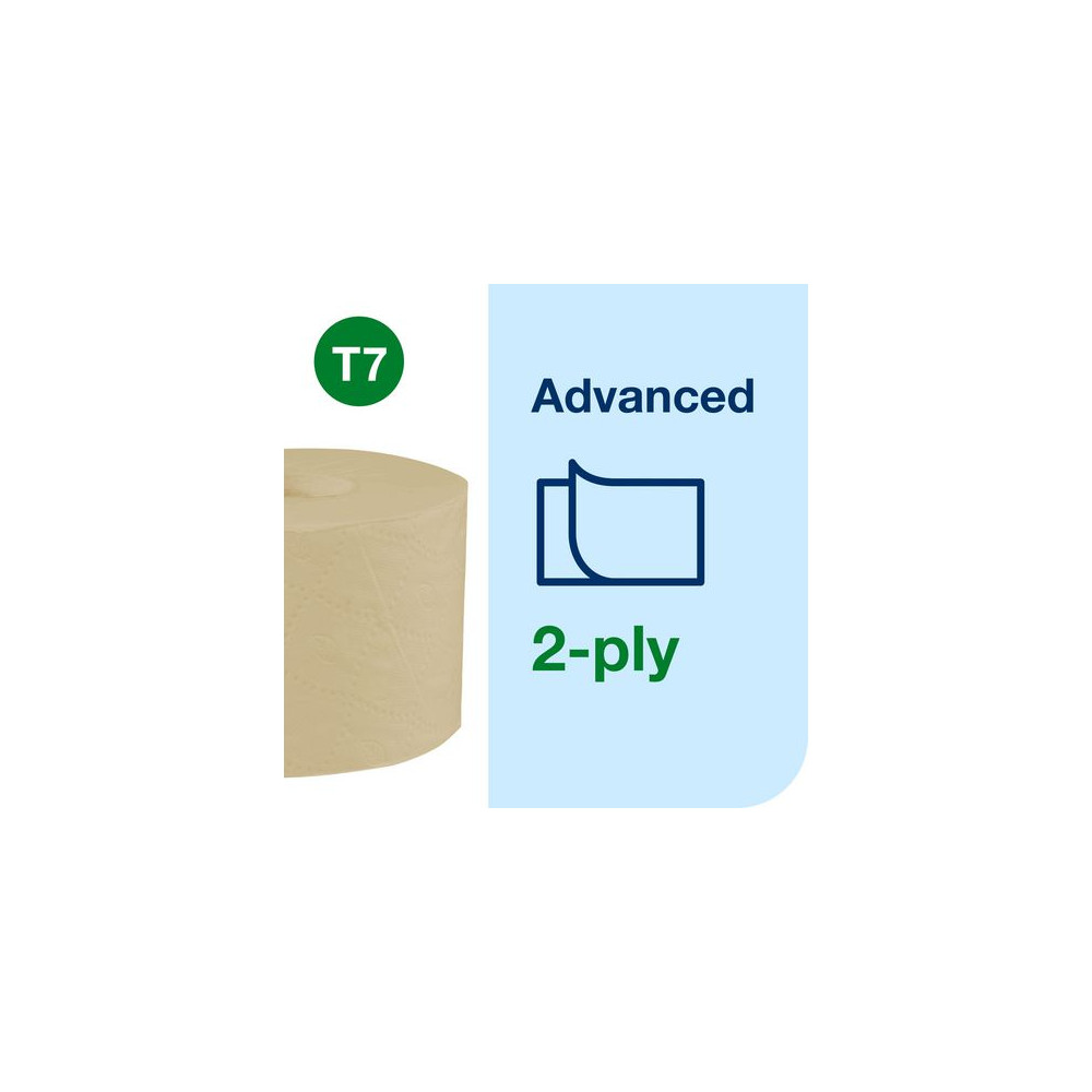 Produktbild för Toalettpapper TORK Adv T7 natur 24/fp