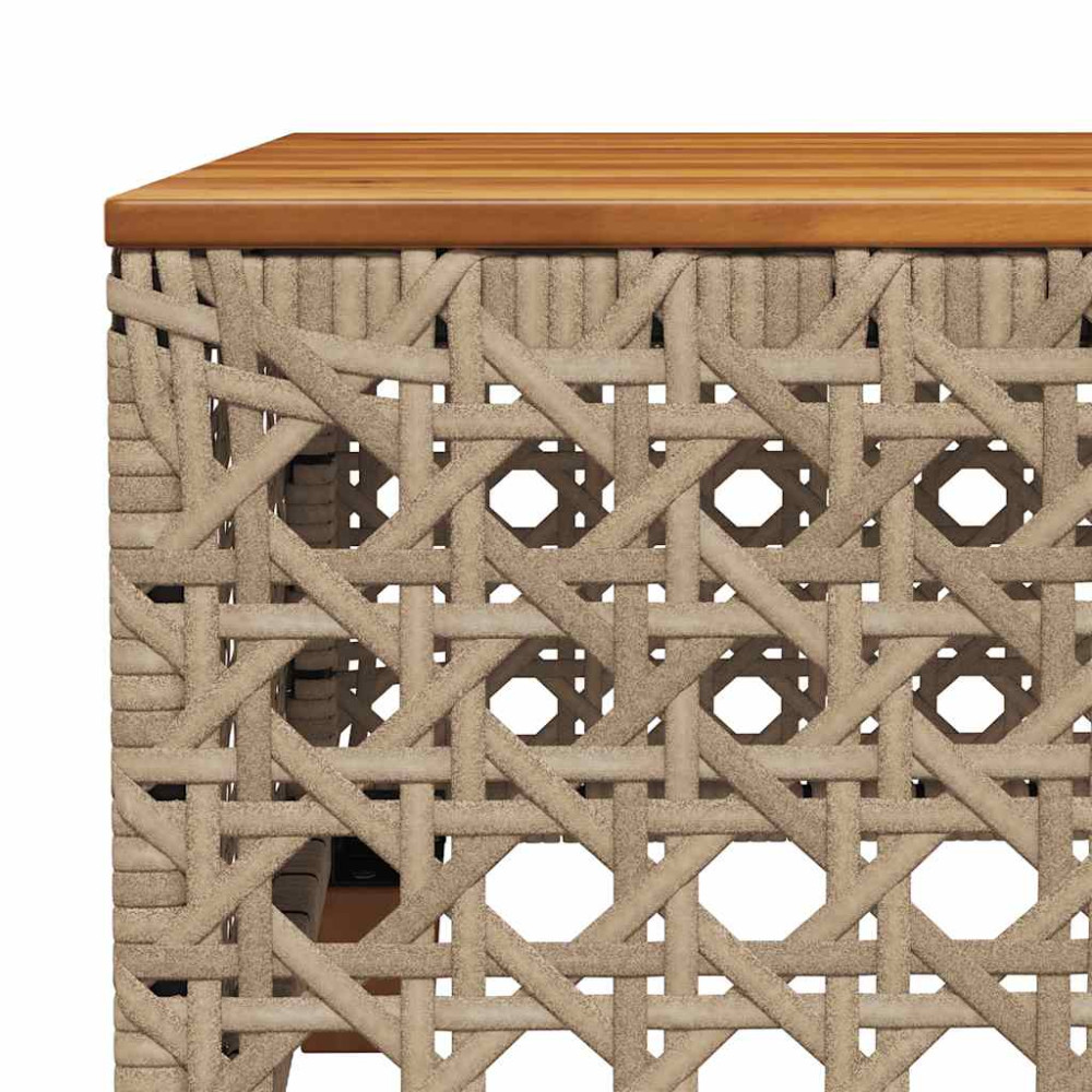Produktbild för Soffgrupp för trädgården med dynor 6 delar beige konstrotting