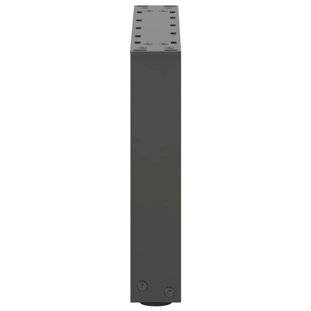 Produktbild för Soffbordsben U-formade 2 st antracit 40x(30-31) cm stål