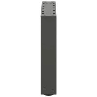 Produktbild för Soffbordsben U-formade 2 st antracit 40x(30-31) cm stål