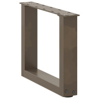 Produktbild för Soffbordsben U-formade 2 st naturstål 40x(30-31) cm stål